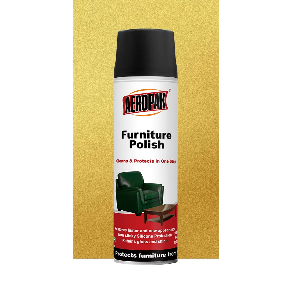 Aeropak 500ml Household Care Furniture Polish Wax Spray for Wooden Furniture