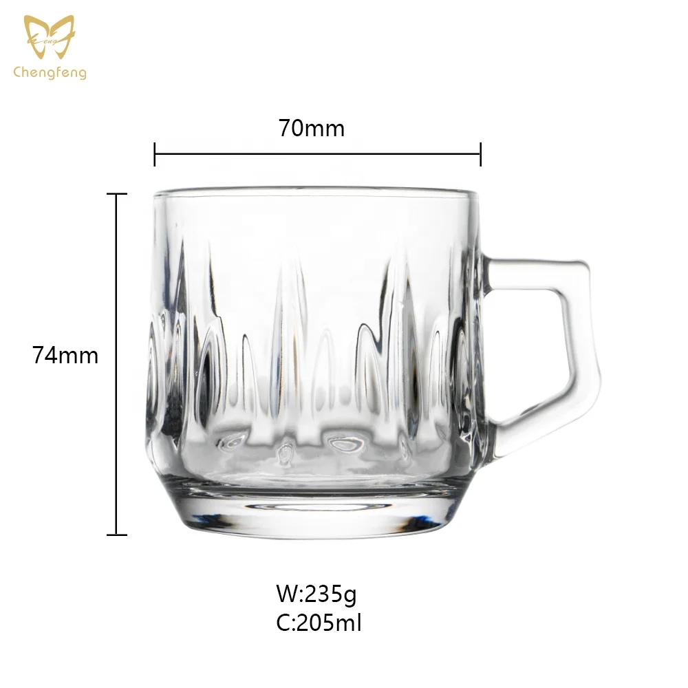 lead free glass mug for coffee tea coffee glass mug