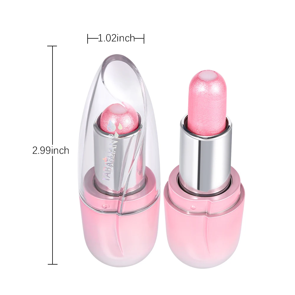 OEM New Sandwich Pearl Lipstick Pink Metallic Shine Shimmer Lipstick Long Lasting Glitter Lip Gloss  Sparkly Glossy Lipstick