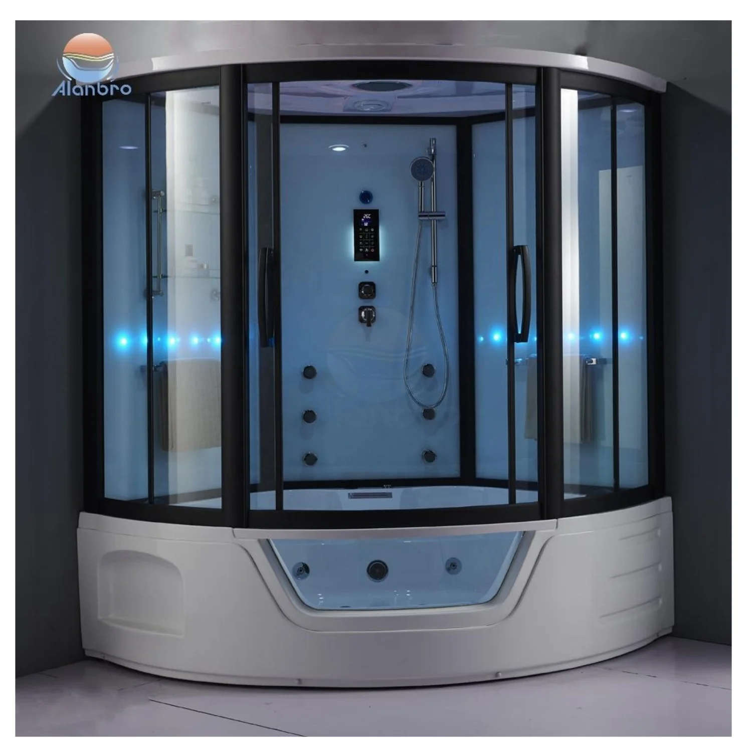 Sauna and steam combined room multi-functional luxury sauna bath indoor steam shower room