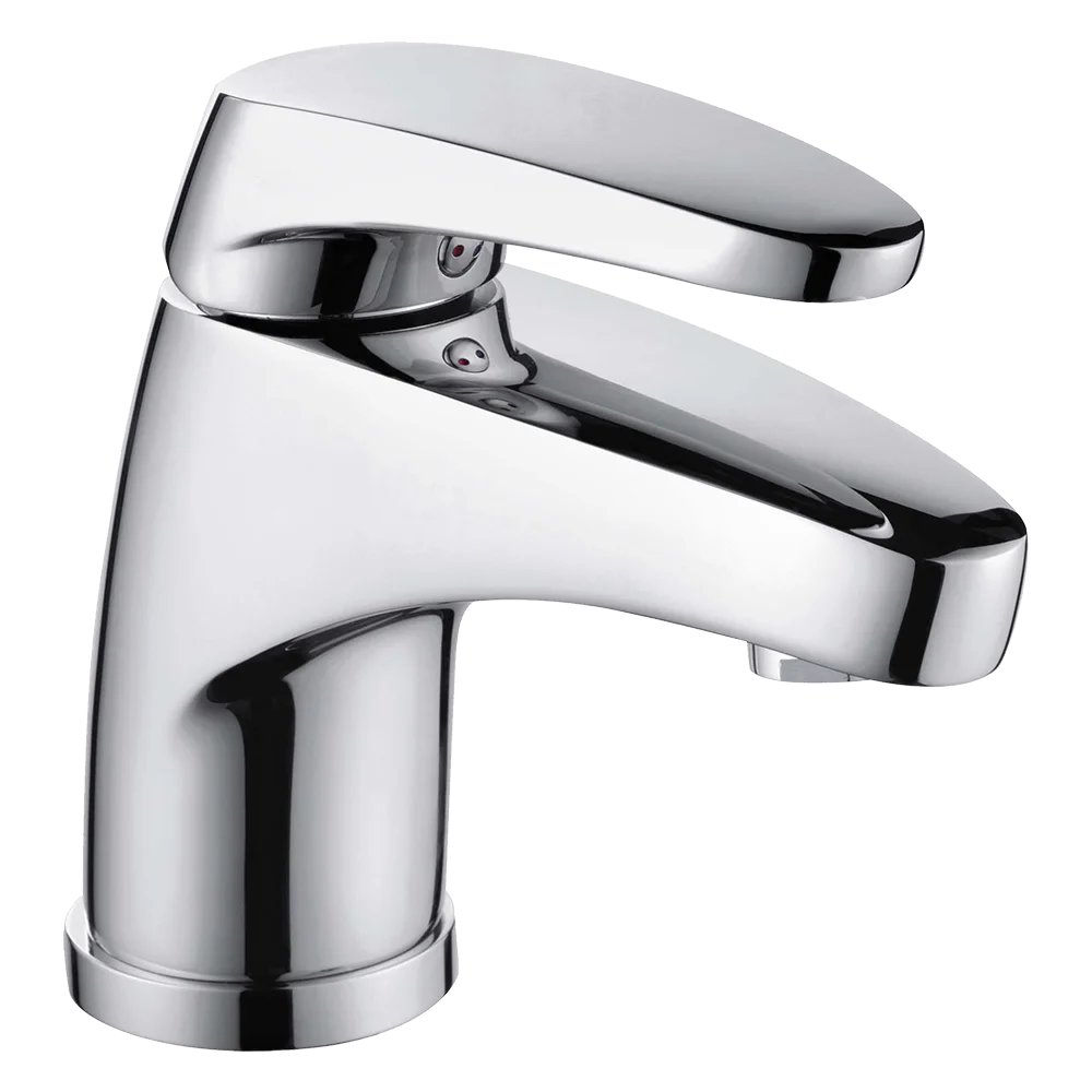 Jiangmen Factory cheap stock high quality bathroom hot and cold water mixer basin utility vessel sink brass faucet for bathroom