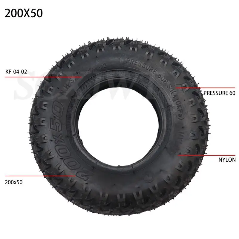 Scooter Inner Tube 200X50 8x2 With bent valve 45 90 degree For E100 E150 E175 Razor Dune Buggy ePunk Schwinn Mongoose Bladeze