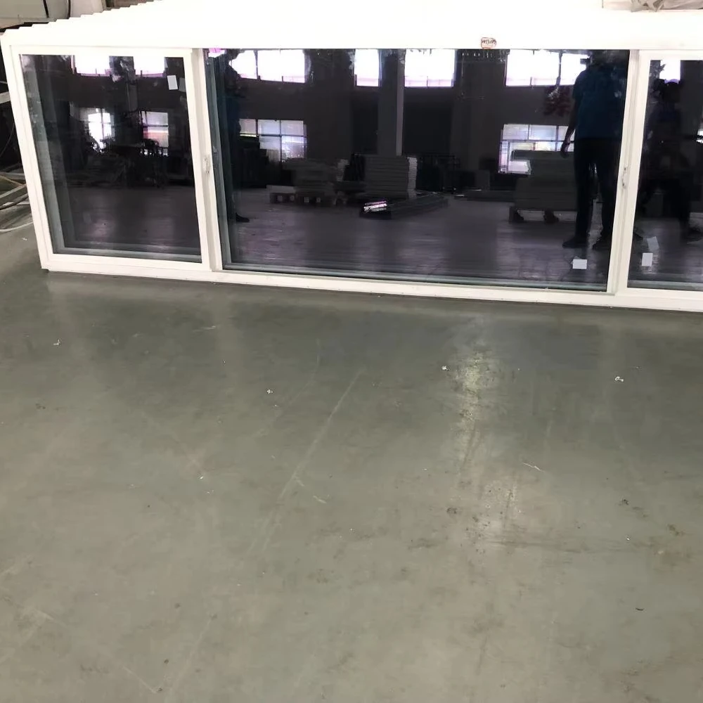 upvc sliding windows with double glazing 5mm tempered glass 2 panel sliding window