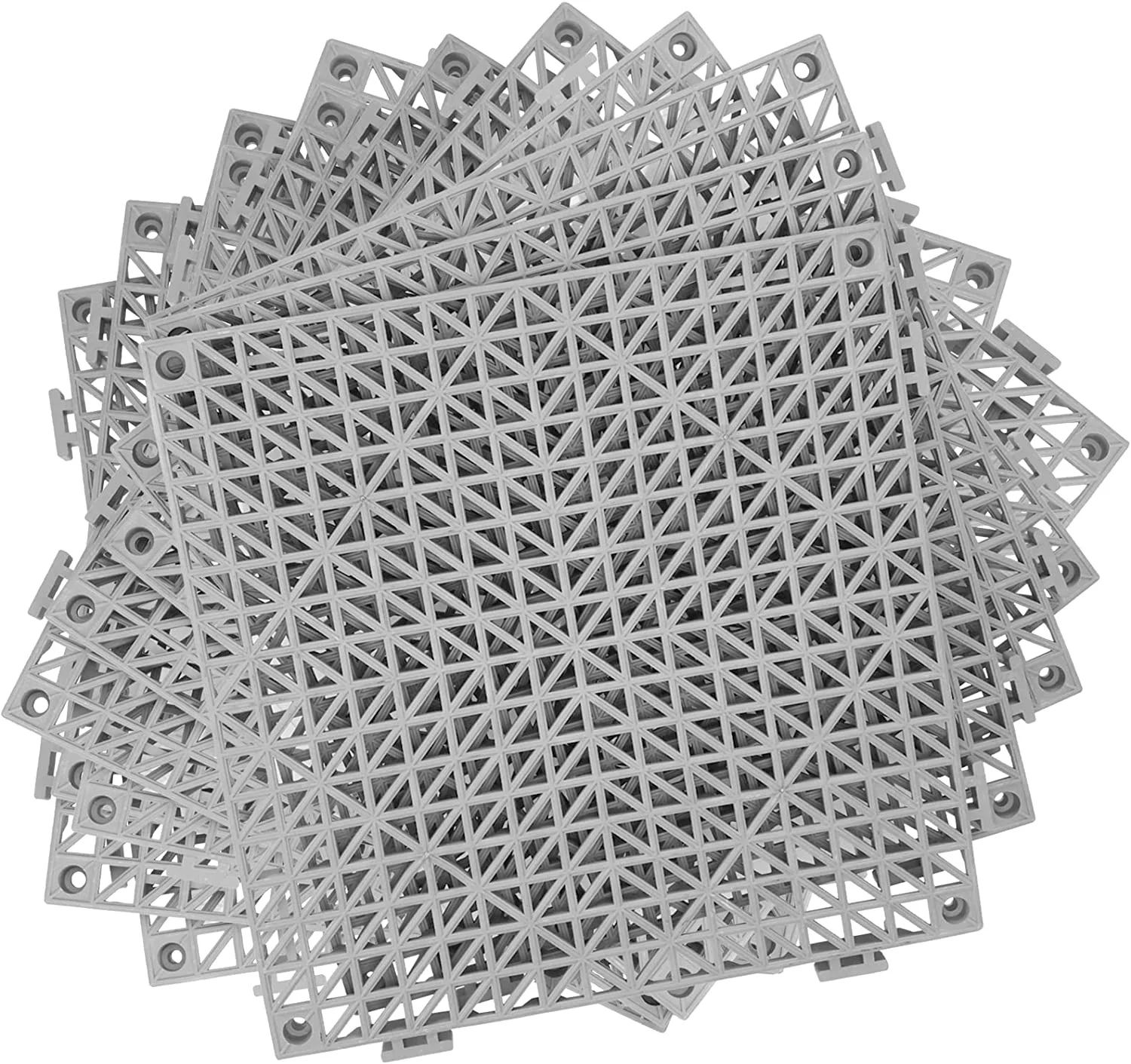 Легко очищаемые напольные плитки из ПВХ, модульная блокирующая Подушка, противоскользящий дренаж, блокирующие гаражные Напольные Плитки для склада