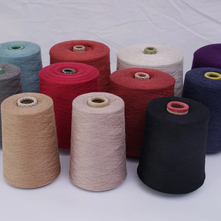 Factory wholesale 28NM Wool Silk Blended  Yarn