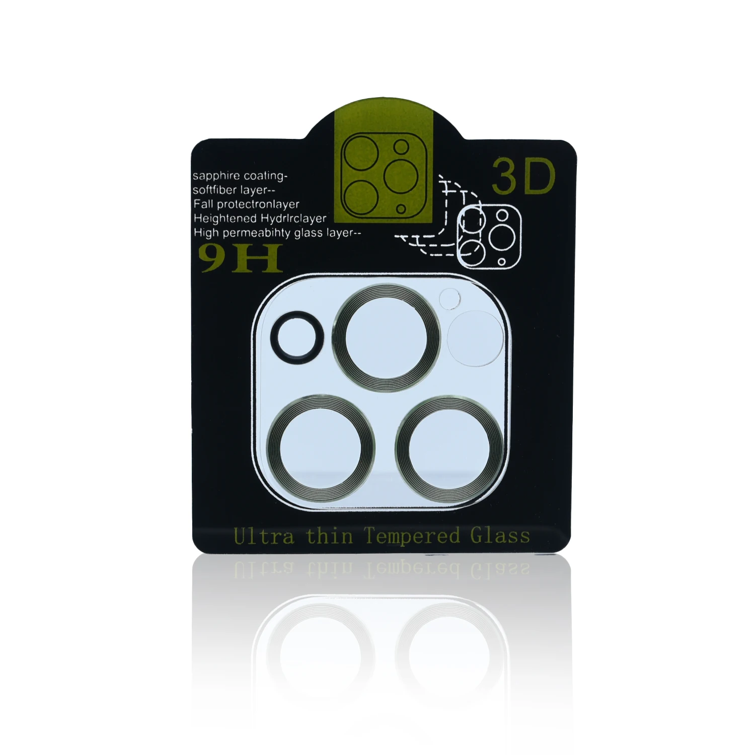 
Hot Anti-scratch Camera Lens Screen Protector with Metal Rings tempered glass guard camera film protector For iPhone 12 Pro Max 