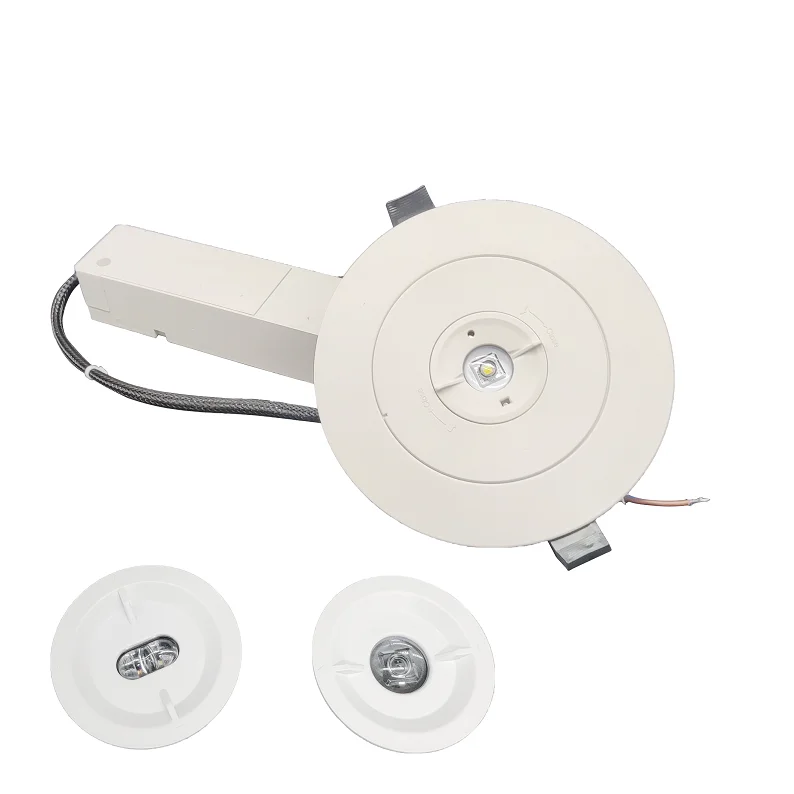 2023 High Quality 2W Recessed Mounting Rechargeable  Led Emergency Down Lights With Battery Backup