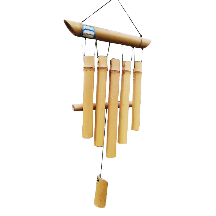 New design high quality creative Garden decor 3 D Rotating Bamboo Wind Chime