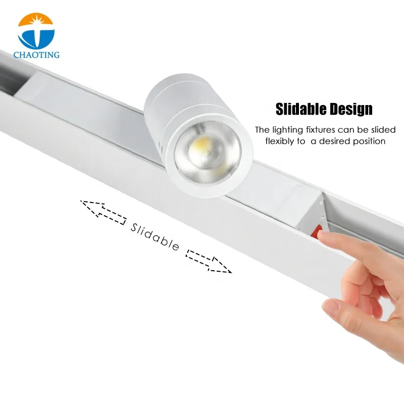 Smart Recessed Sport Focus Lamp Magnet Lighting Rail System 12W 25W 30W Linear Led Magnetic Track Lightmagnetic Tracks Lights