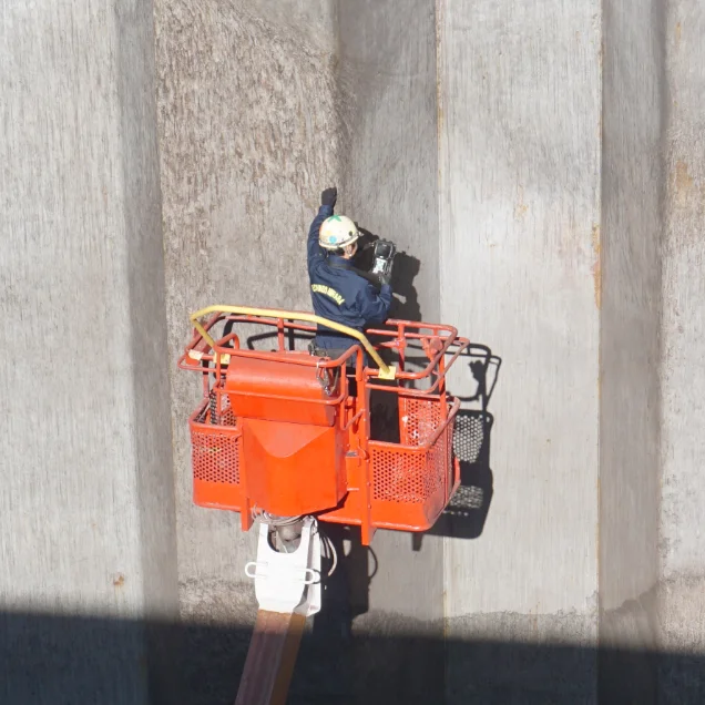 Ультразвуковое измерение толщины для ремонтных кораблей