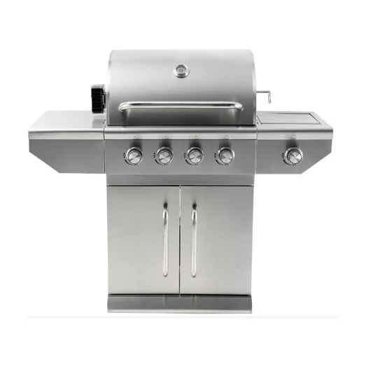 Family Day 4 Burner Barbeque Stainless Steel Outdoor Portable Bbq Gas Grill Ovens