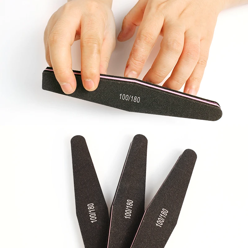 Promotional 100/180 Grit Diamond Nail File Custom Emery Board Different Types Nail File Nail Buffer
