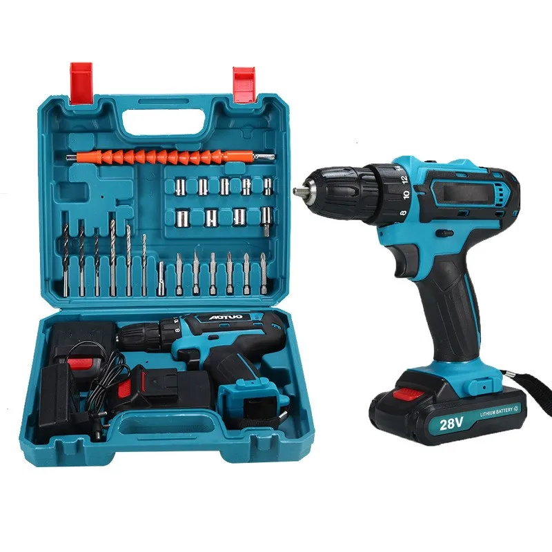 21v impact lithium drill multifunctional cordless electric screwdriver hand drill