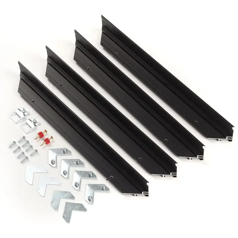 Bulk Custom Large size  48in Brushed Black Floater Aluminum metal Picture frame for canvas prints Painting Frame