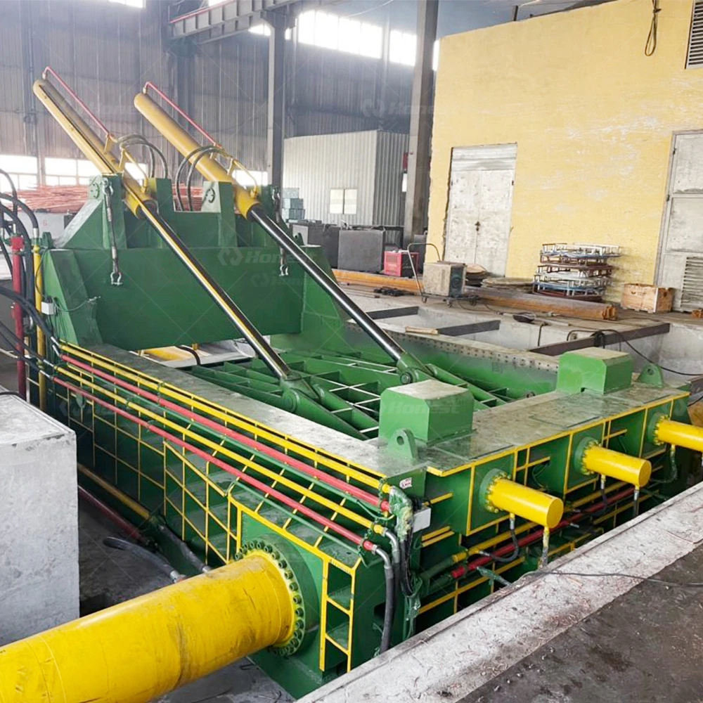 Hydraulic Scrap Metal Baler Waste Aluminum Can Iron Metal Chips Pressing Baling Machine For Sale In Good Price