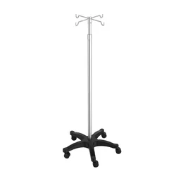 High Quality Stainless Steel  Casters Height adjustable nfusion Stand drip stand infusion support