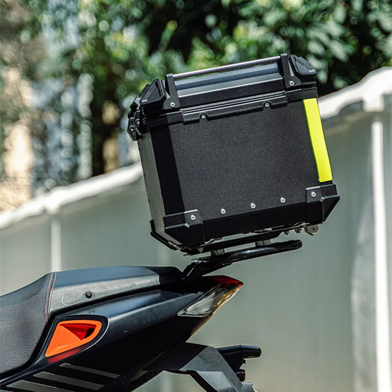 Waterproof  Motorcycle Tail Box Trunk Scooter Real Food Delivery Aluminum Top Case Box