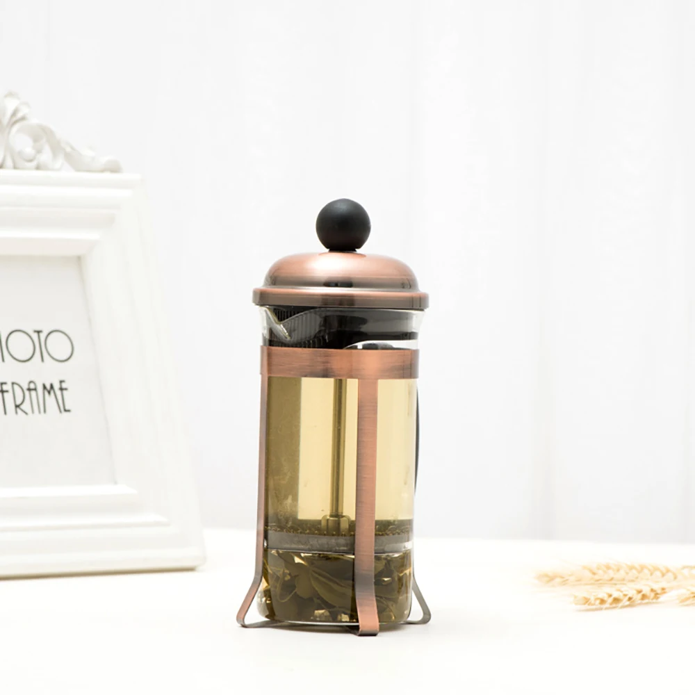 2022 Online Hot New Product Kitchen Tool Glass Stainless Steel Manual French Coffee Press Pot Maker