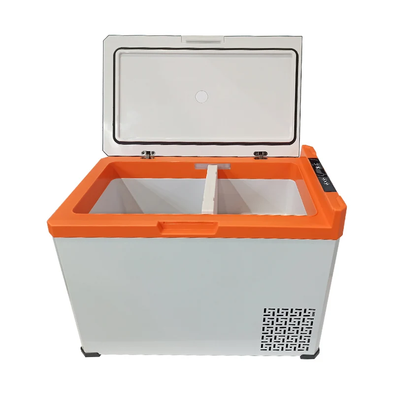 mini car fridge refrigerator CE/GS/ROHS/LFGB car freezer with top handle and wheels icebox for camping