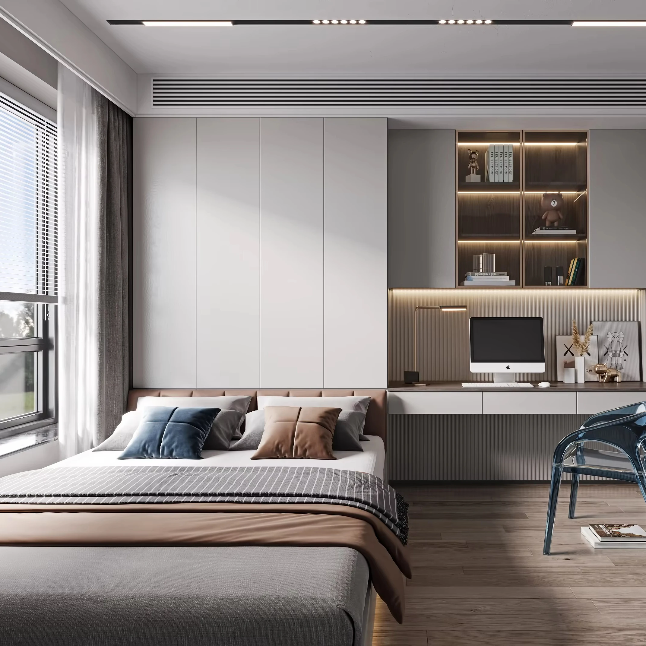 Настраиваемый набор мебели для спальни с гардеробной стол и татами деревянный материал дома отеля школы или склада