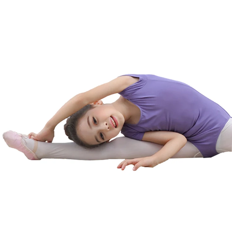 Лидер продаж на Amazon танцевальная одежда высокого качества заказ купальник с коротким рукавом для девочек