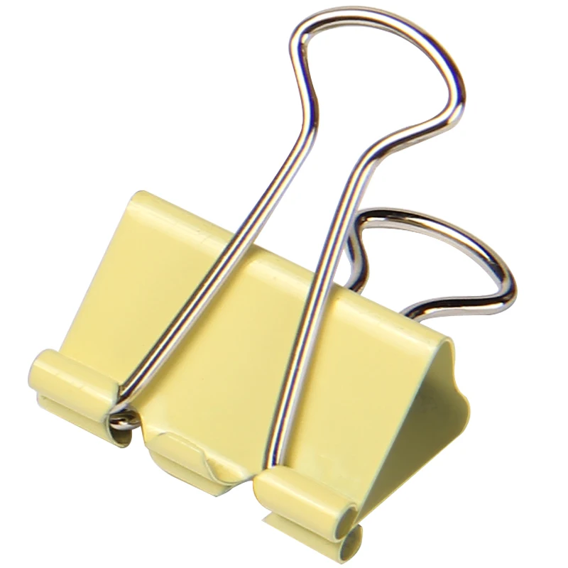 SUNWOOD 2014 Manufacturer 25mm Colorful Paper Binder Clips Metal School Office Supplies Custom Logo Fold-back clips