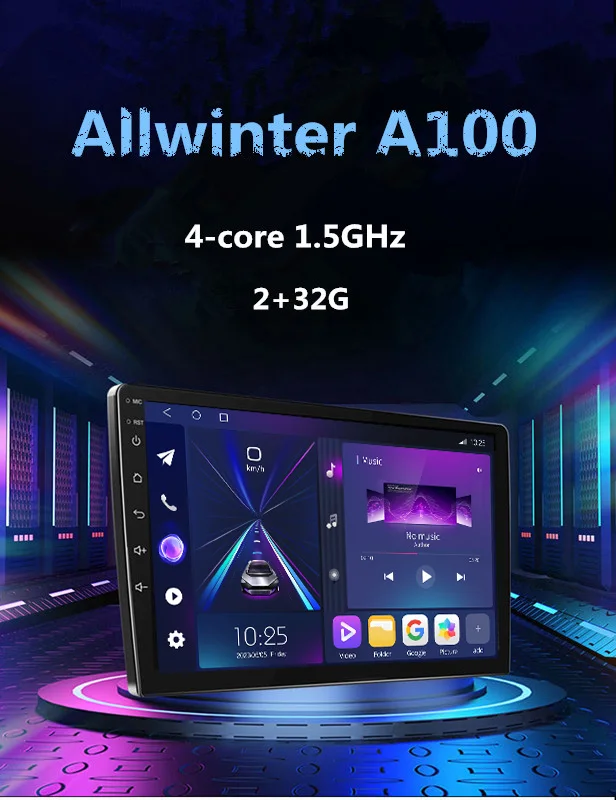 Caska Android 10 2 + 32G 5G Wifi Автомобильный радиоплеер с Carplay Auto 9/10 дюймов мультимедийный плеер