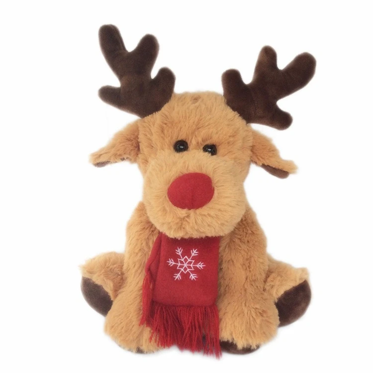 Singing Christmas reindeer walking plush toys 1