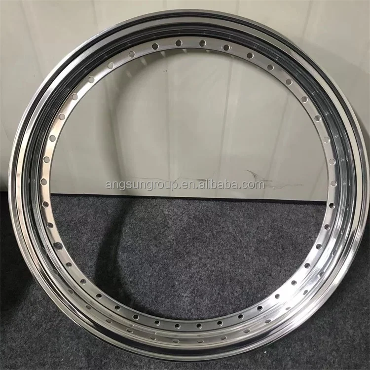 
Chinese factory high quality 3 pieces forged split rim 17 to 21 reverse mount 1.5 