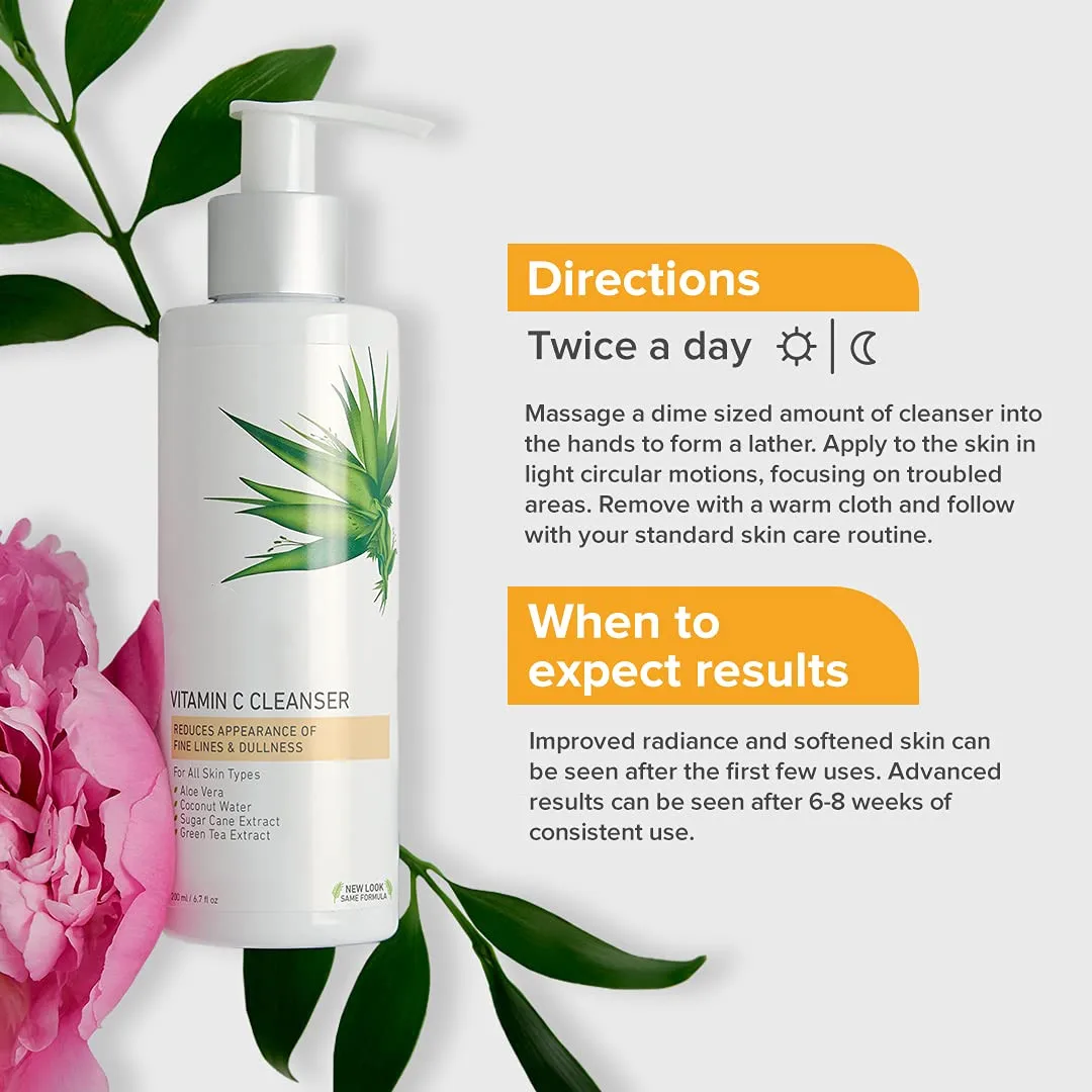 Best selling vitamin c whitening deep cleansing facial massage cleanser