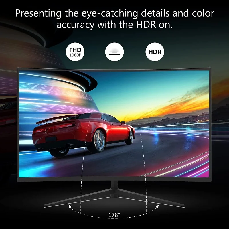 Кривой монитор оптовая цена 4k экран ПК компьютер 2k 144 Гц 24 дюйма ЖК-дисплей на заказ 34 2560 два 19 ультраширокий ЖК-монитор