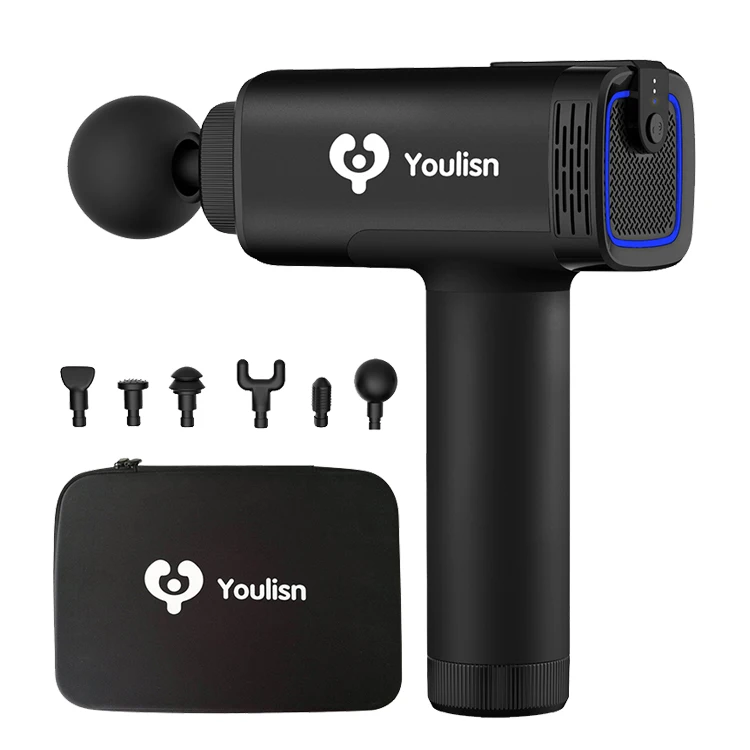 
2021 High intensity 54Wh cordless deep tissue percussion muscle relax massage gun 