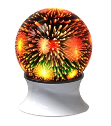 New 3D Creative speaker lamp USB colorful fireworks atmosphere projection lamp hands-free subwoofer wireless
