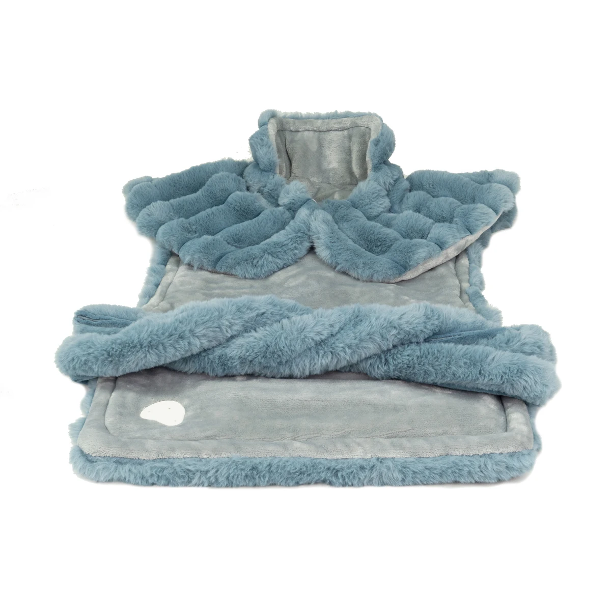 Luxury stripe faux-fur flannel fleece 110V 24'x36' electric heating pad for back