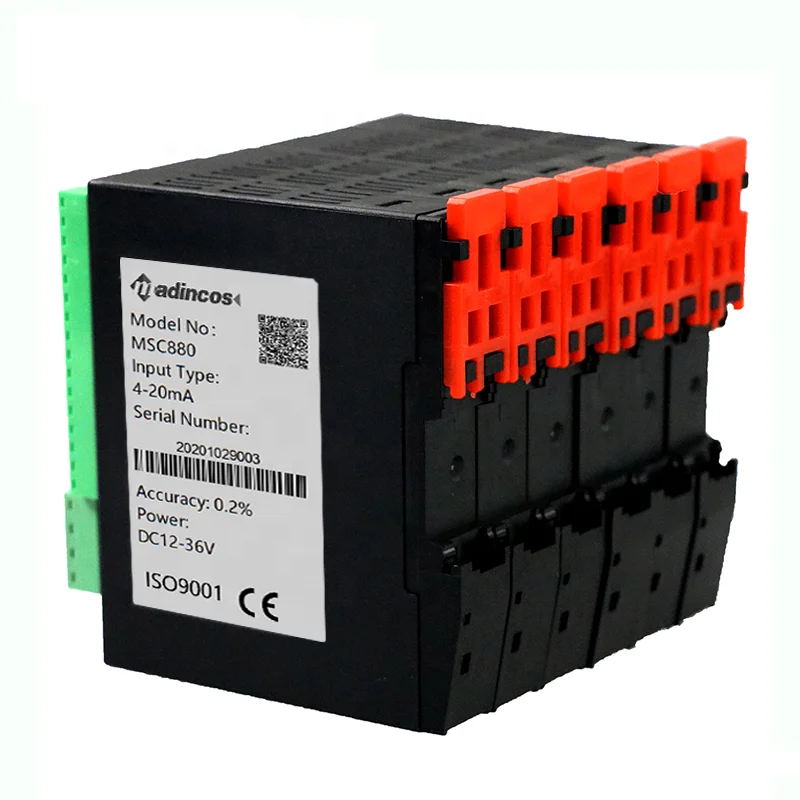 MSC880: High Quality Universal 1-5VDC 0-5V 0-10V 4-20mA RS485 Modbus Input Output Module for PLC HMI,SCADA Data System