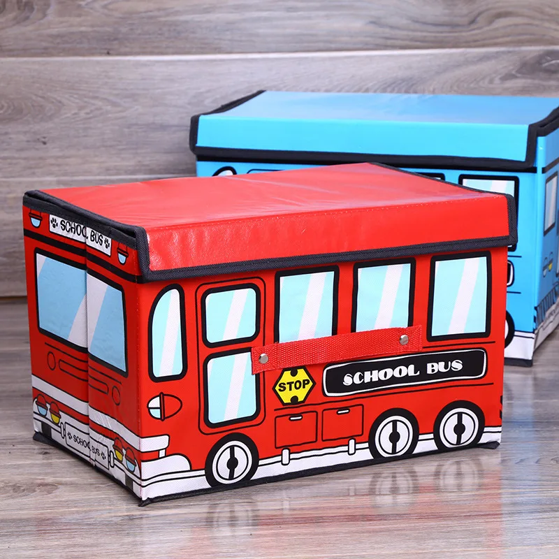 Collapsible Clothes Toy Books Cosmetic Kids Cartoon Pattern Storage Box