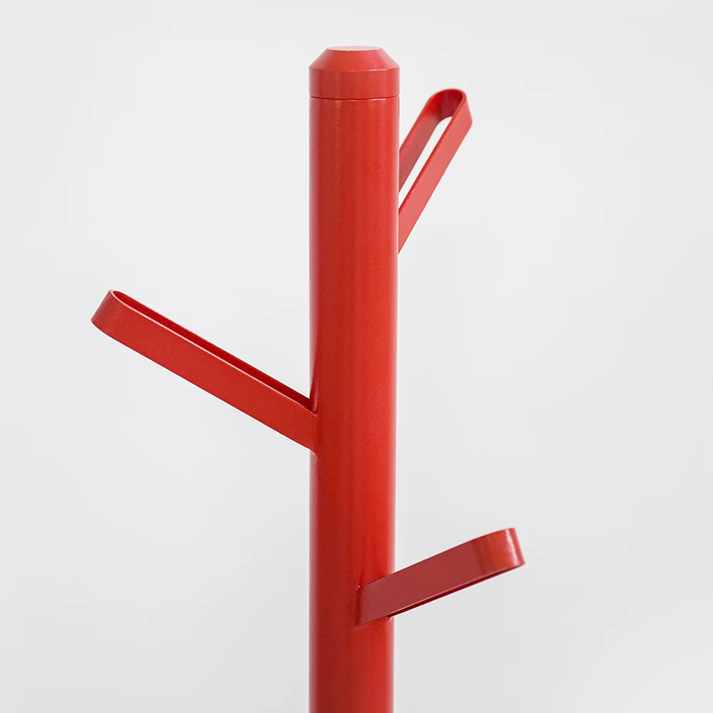 
BENTU Y Hanger hall tree with solid round base, used for hats, clothes, wallets, scarves, handbags 