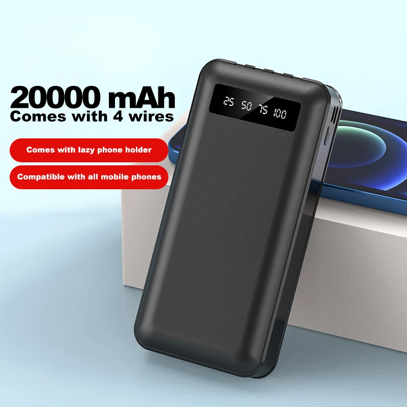 DIGIBLOOM Shenzhen Mobile Power Power Bank With Mobile Stand Portable Charger USB Slim Power Bank Cargador Portatil