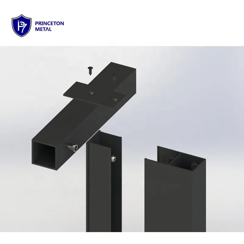 Modern Design Aluminum Extrusion Profile for Office Building Exterior Wall Batten for Curtain Walls Aluminum Cladding Facade