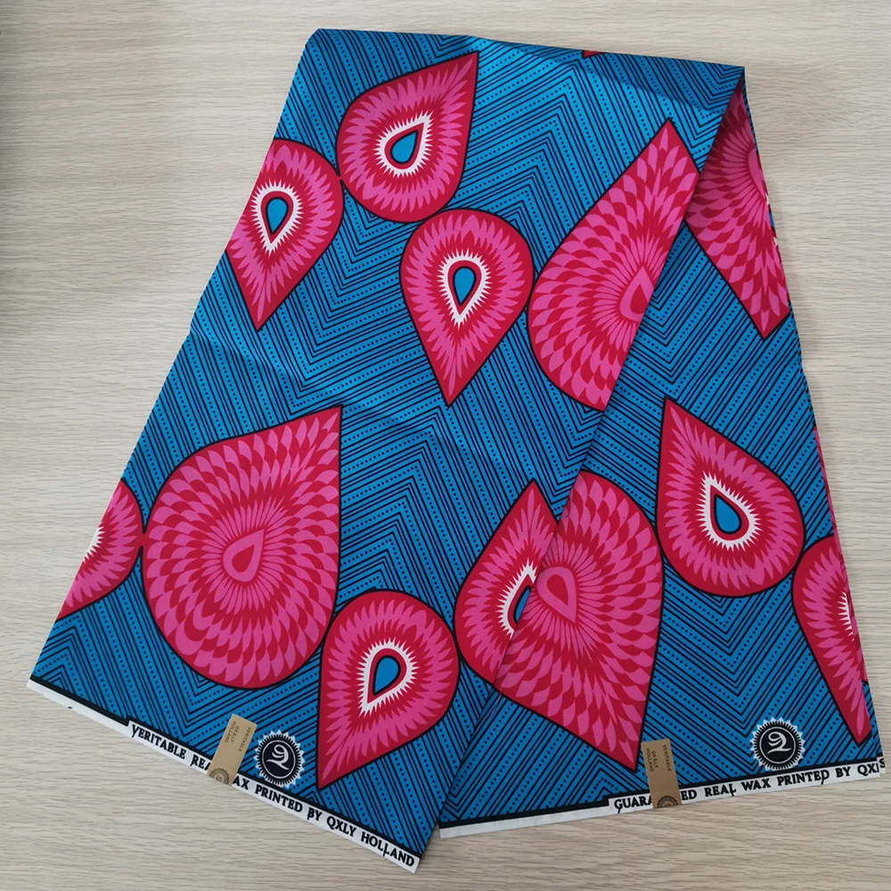 
New Fashion African wax print Polyester Wax fabric new designs print 