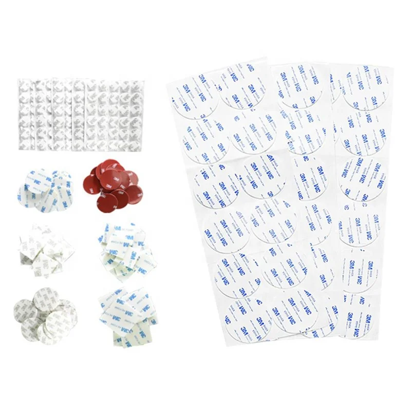 Factory custom round square rectangle die cut white double sided foam tape sticker pad eva foam backing adhesive pad sticker