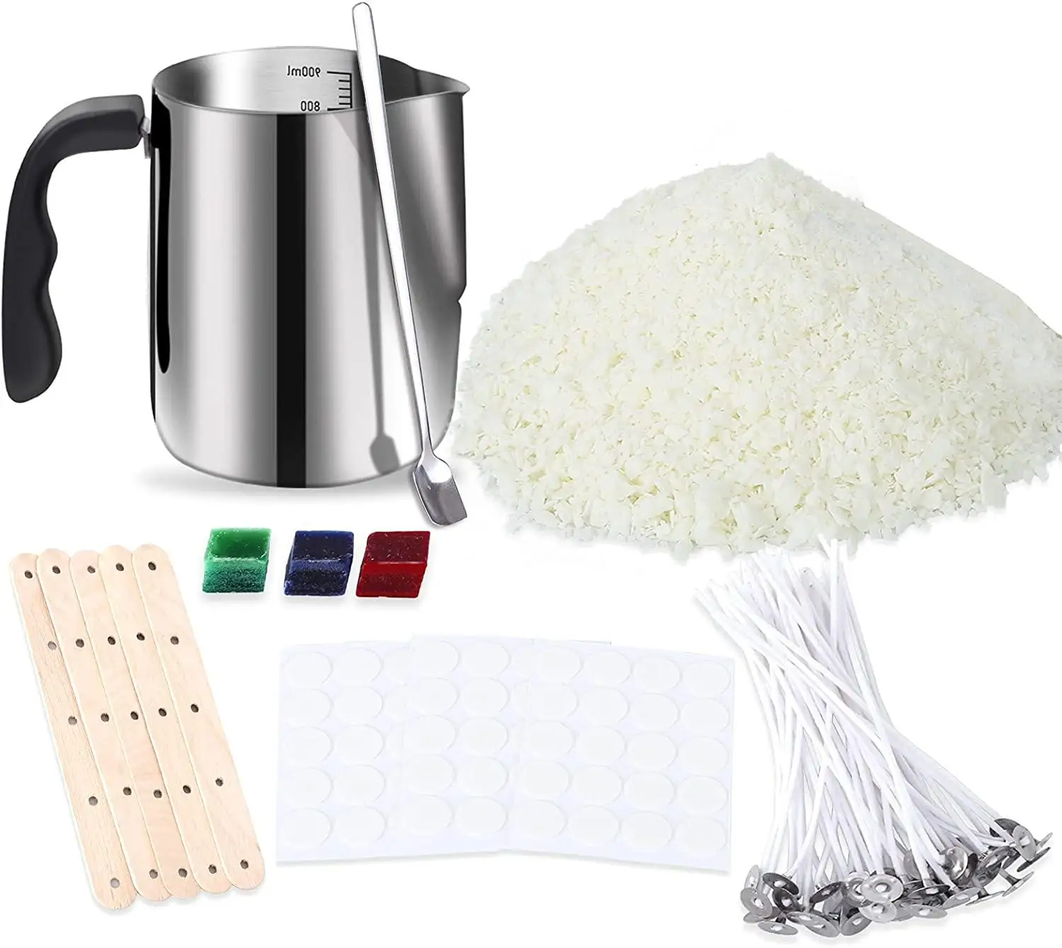 New style DIY soy wax candle making starter kit at home