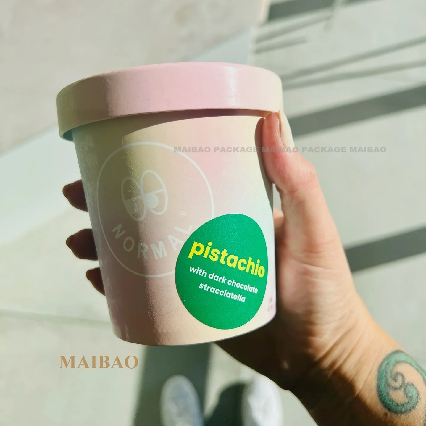 Ice Cream Pla Paper Cup,Disposable Pla Sugarcane Paper Soup Bowl With Lid,Compostable Pla Coated Print Logo Ice Cream Paper Cup