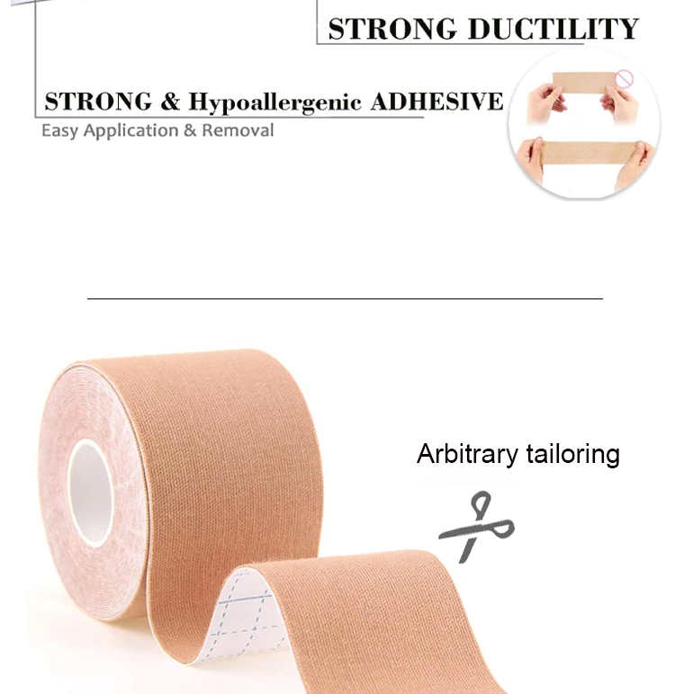 Breathable Adhesive Sticky Kit- Boobytape for Breast Lift  Reusable Adhesive Bra Skin-Friendly Boob Tape