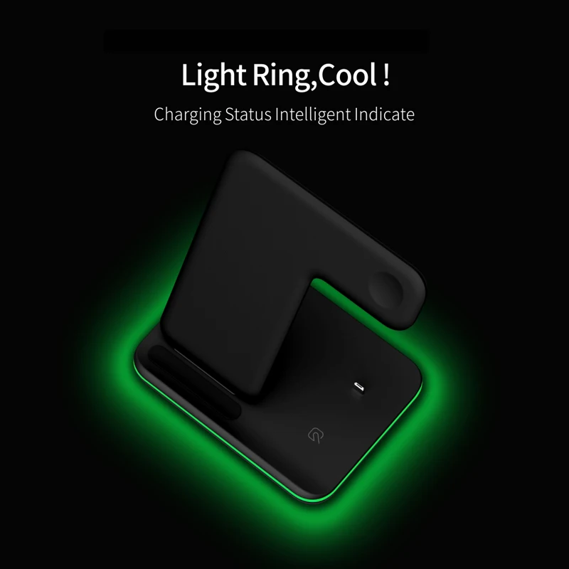 Amazon Лидер продаж 2021 3 в 1 беспроводная зарядная станция для iphone 12 11X8 PLUS iwatch 6 5 4 2
