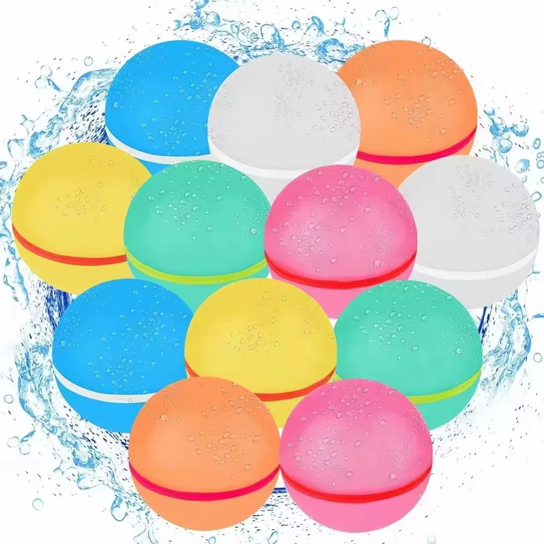 Manufacturer Hot Reusable Refillable Swimming Pool Ball Toy Easy Self Closed Quick Filling Silicone Water Bomb Balloons
