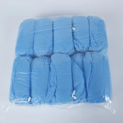 
Premium Disposable Non Woven Shoe Covers PP Antiskid Boot Covers Durable Elastic Nonskid Foot Cover 