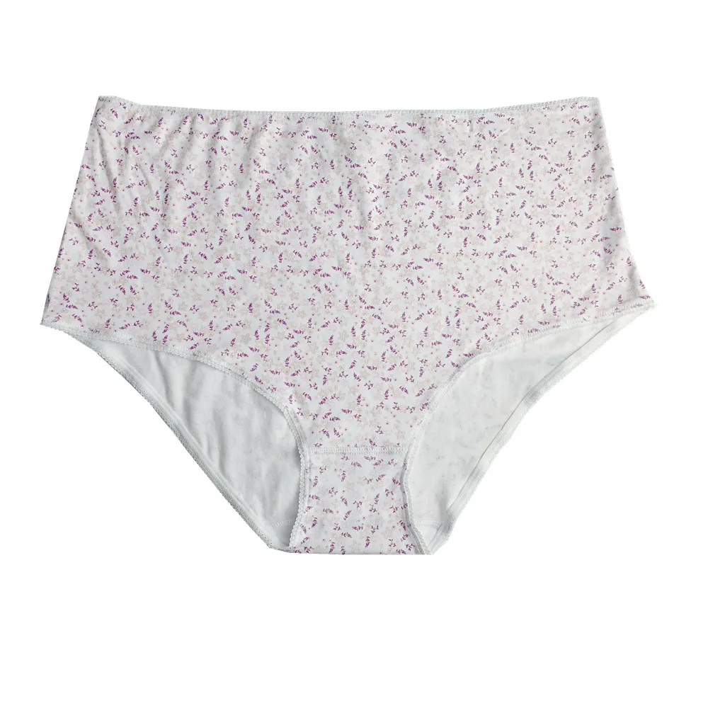 Wholesale Ladies Plus Size Underwear Briefs Printed Cotton women panty