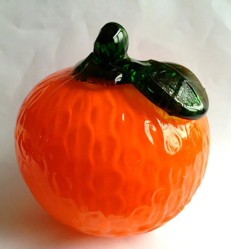 Corporate gift Halloween decoration murano glass pumpkin