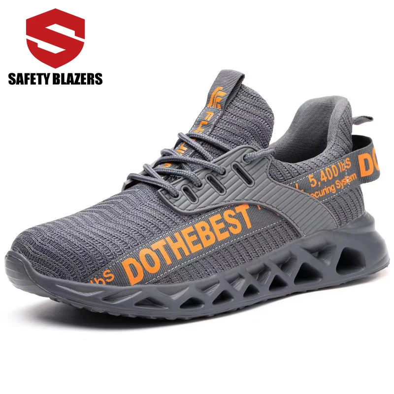 SAFETY BLAZERS Hot Sale Labor Breathable Steel Toe Men Non Slip Comfortable Casual Safety Shoes
